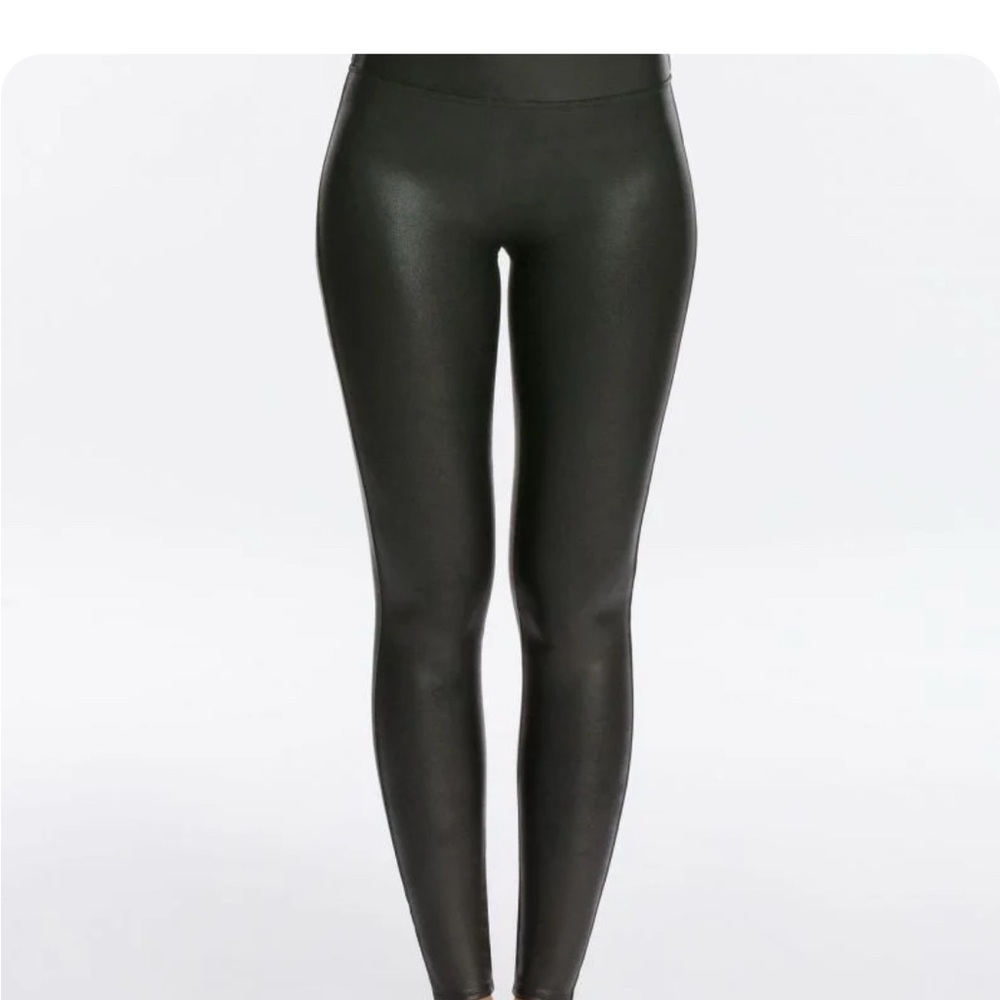SPANX Shiny Black Leggings
